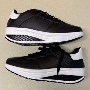 NEW - Black and White Womens Sneakers